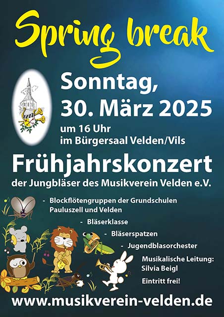 Plakat_Spring-break_V3_2025 Frühjahrskonzert am 30. März 2025