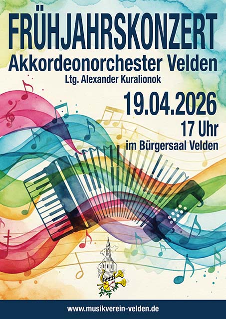 Frühjahrskonzert des Akkordeonorchesters Velden